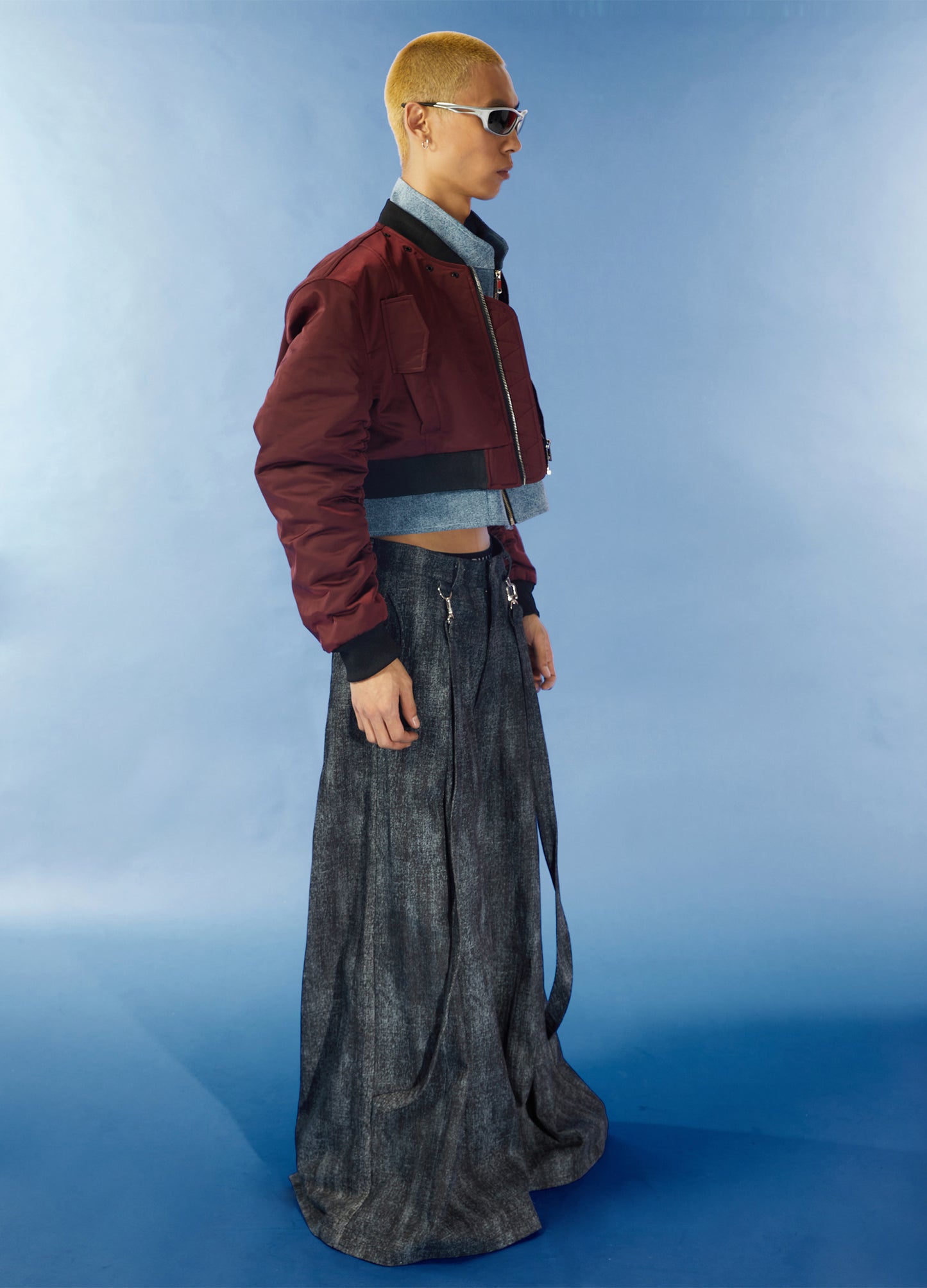 Cropped Aviator Bomber