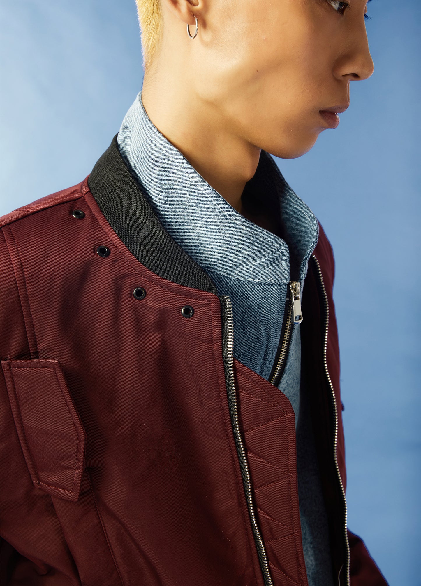 Cropped Aviator Bomber