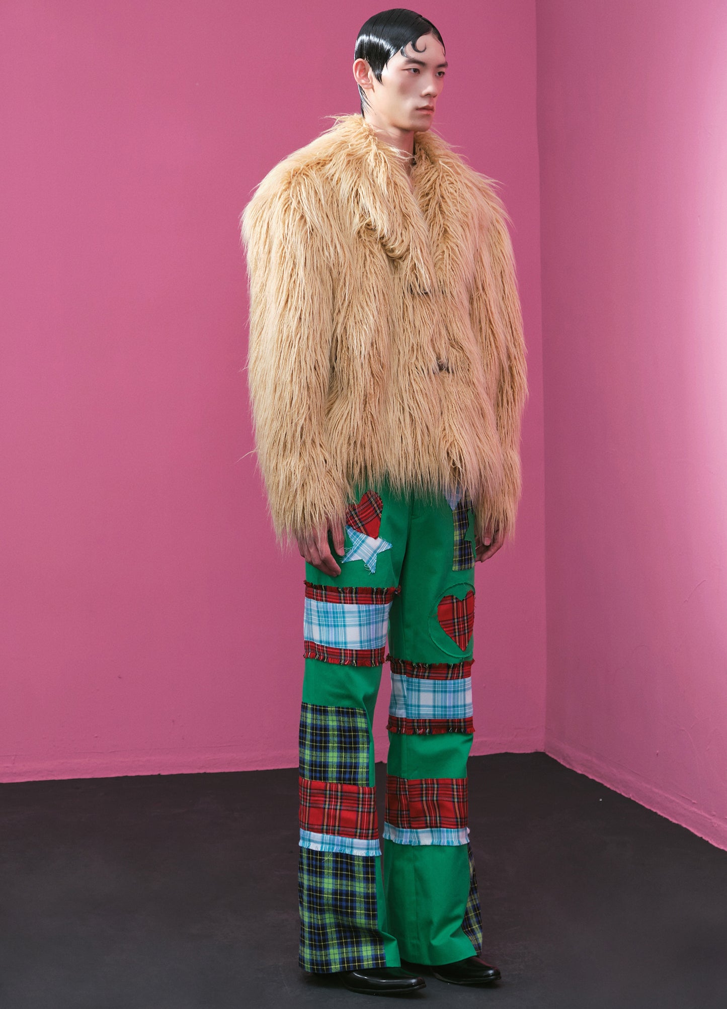 Long Hair Faux Fur Coat
