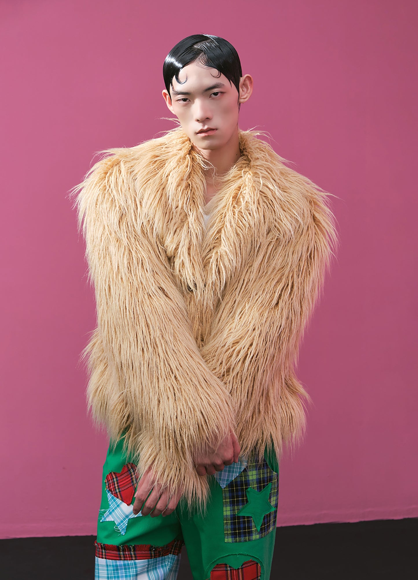 Long Hair Faux Fur Coat