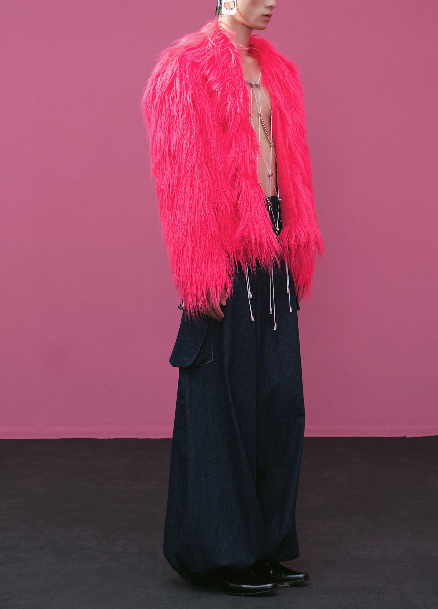 Long Hair Faux Fur Coat