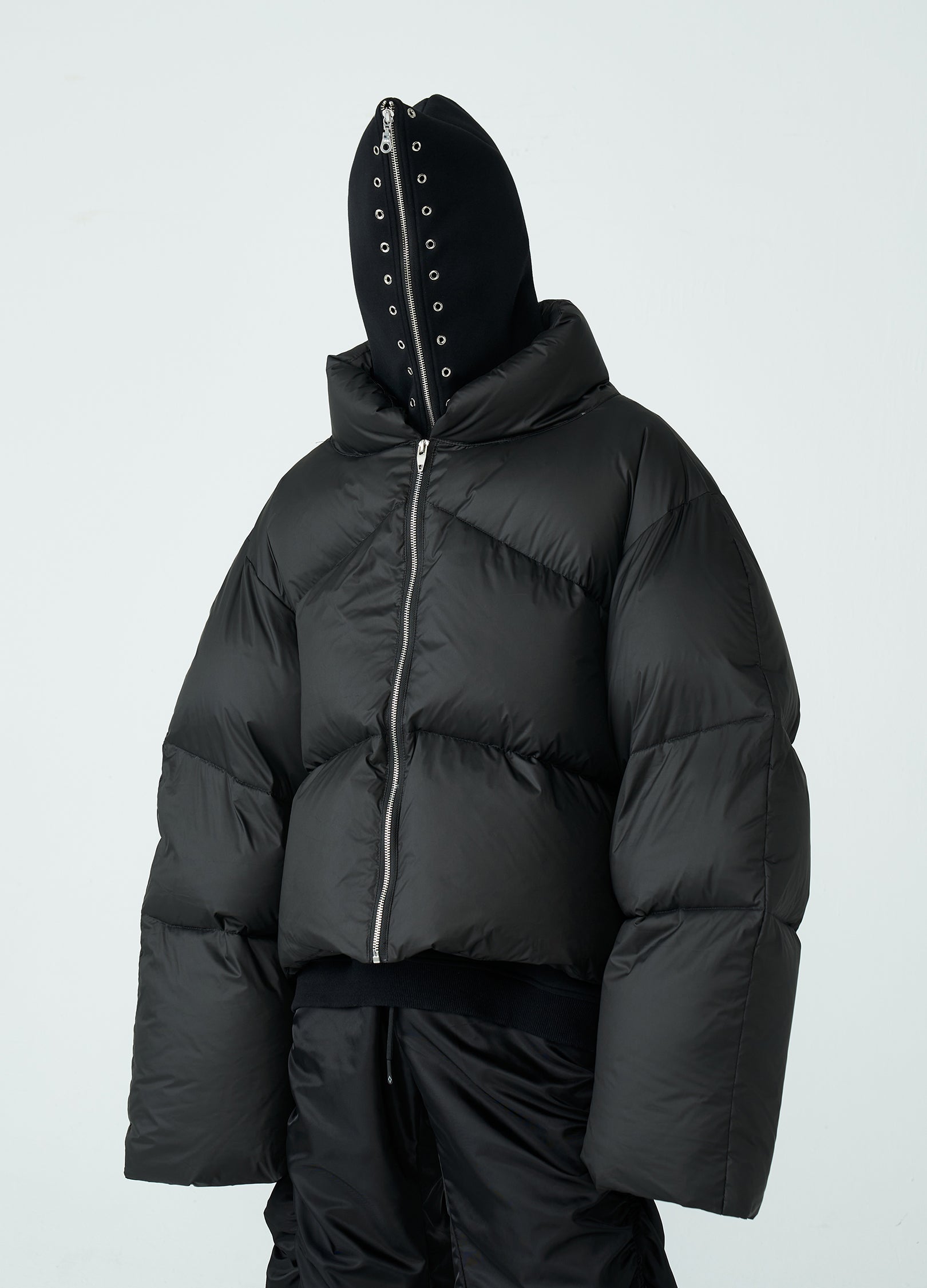 Black oversized puffer jacket Archives - STYLE DU MONDE