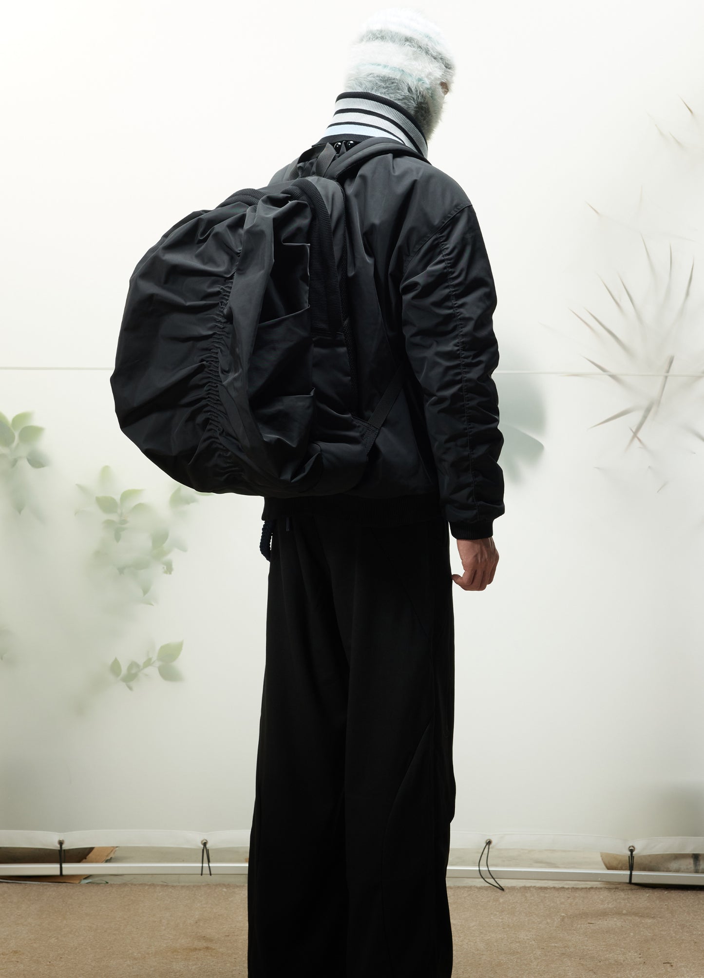 Pleated Backpack