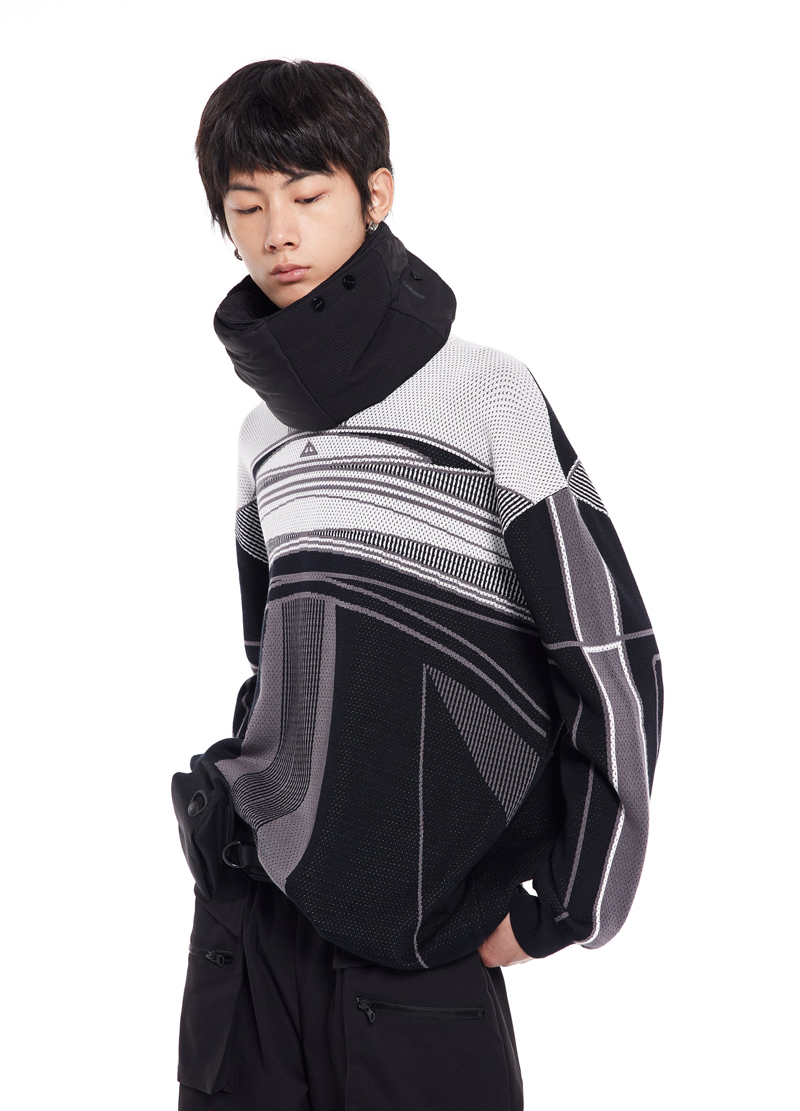 Abstract Knit Sweater