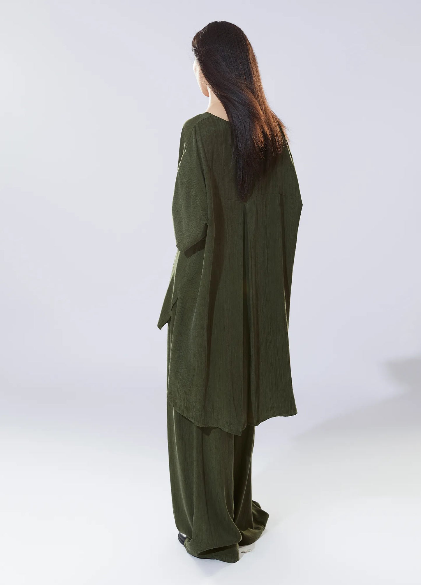 Air Textured Wide Trousers