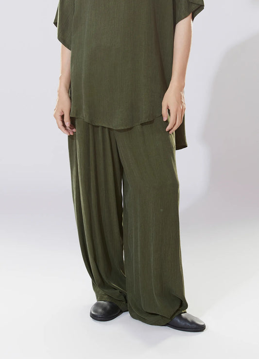 Air Textured Wide Trousers
