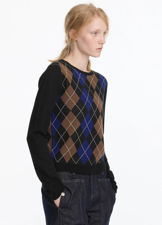 Argyle Knit Sweater