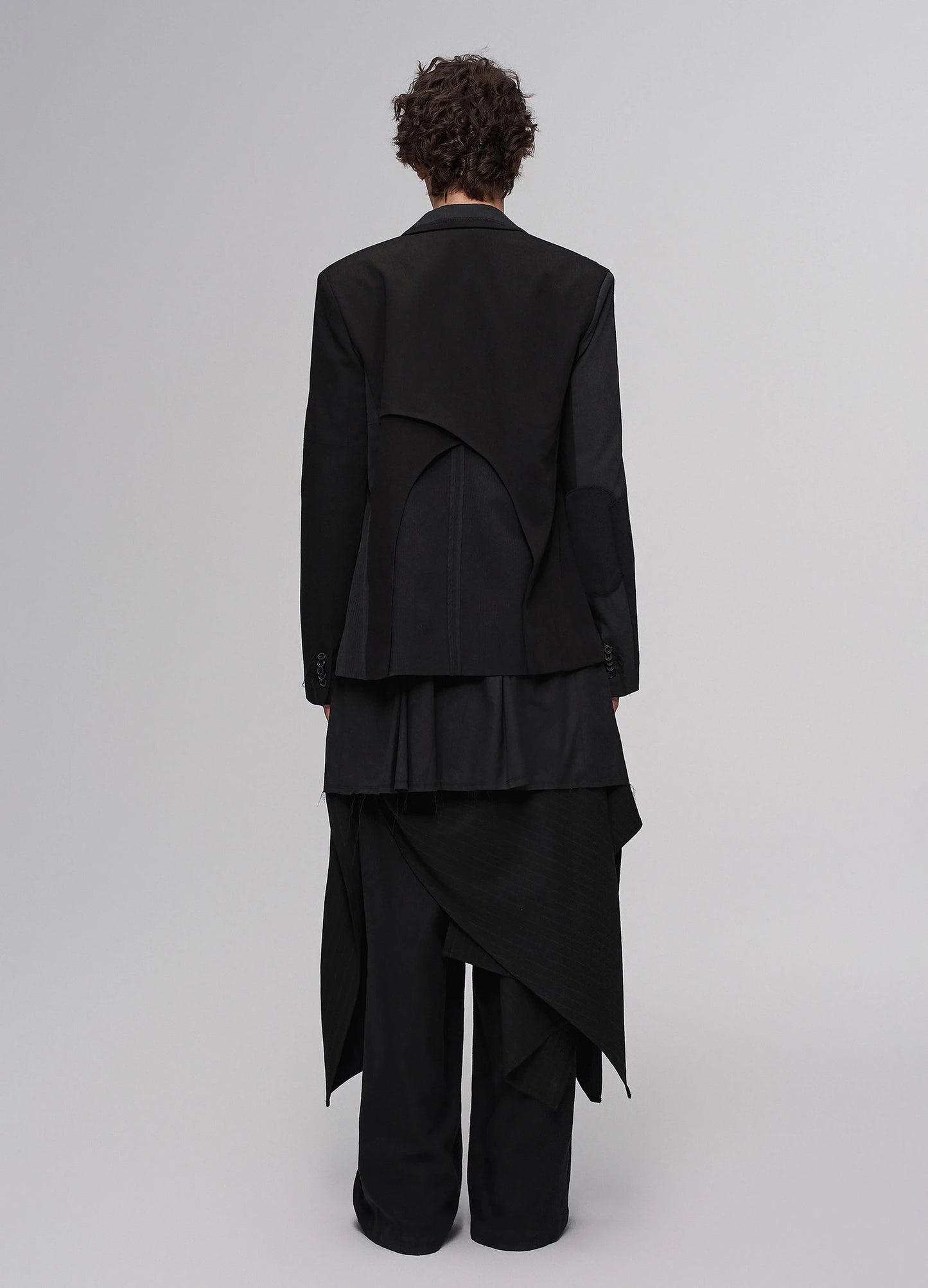 Asymmetrical Patchwork Blazer