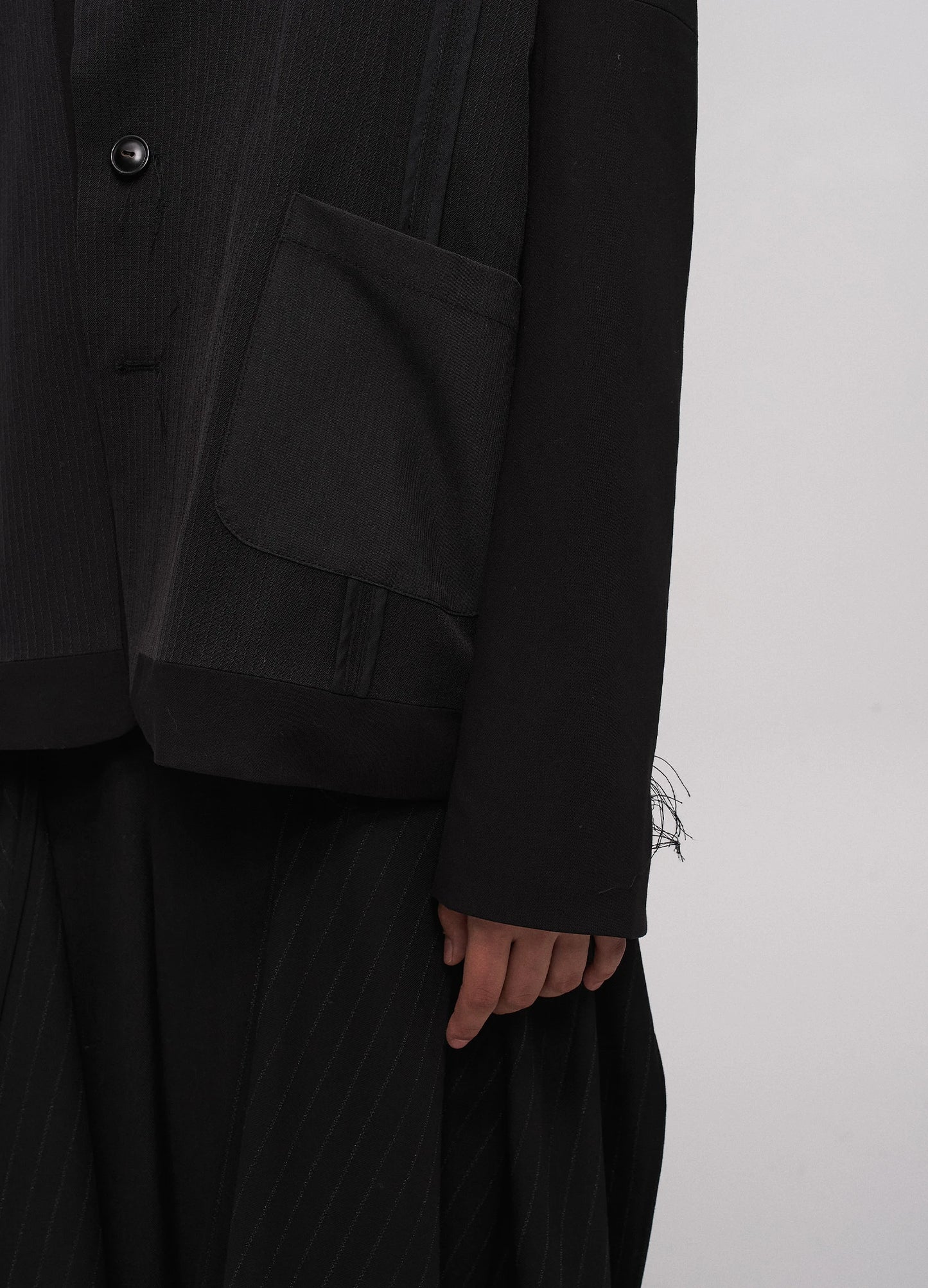 Asymmetrical Patchwork Blazer