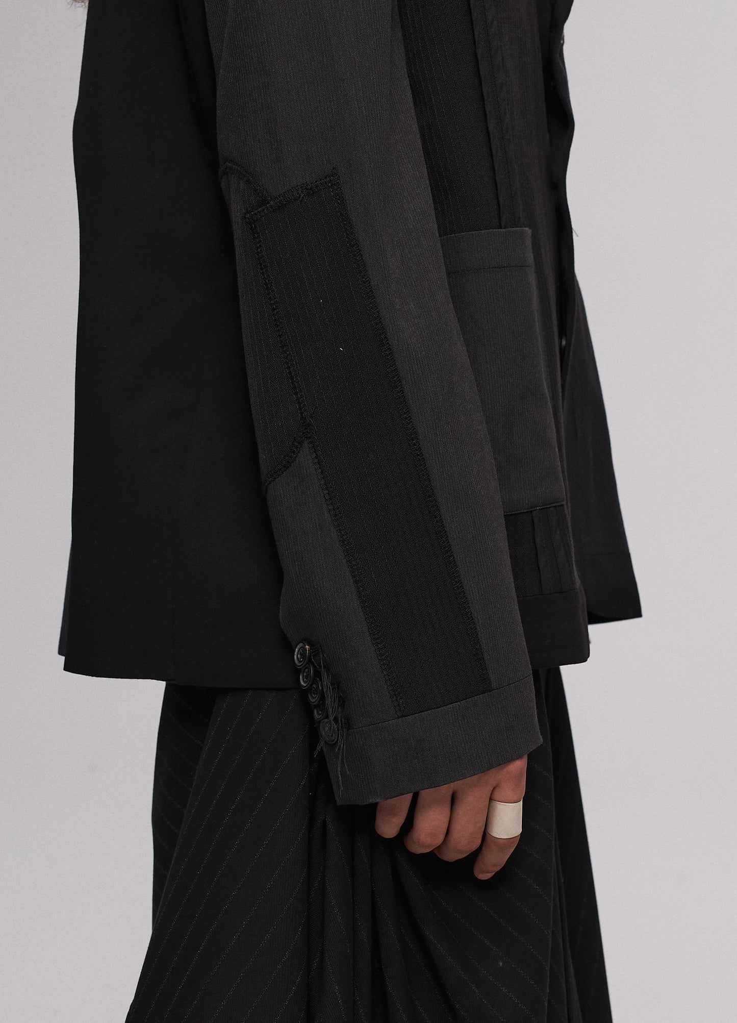 Asymmetrical Patchwork Blazer