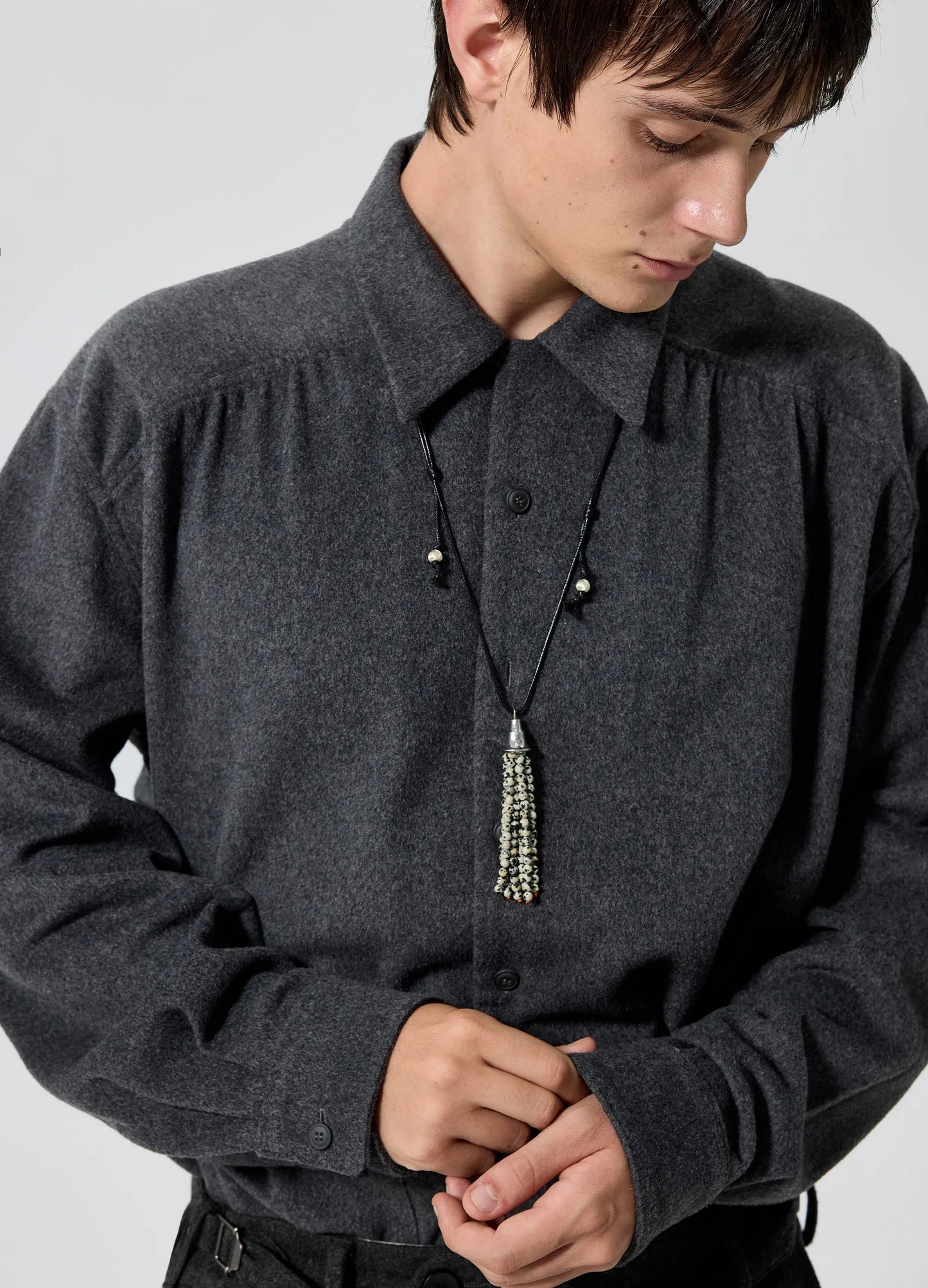 Beaded Tassel Necklace