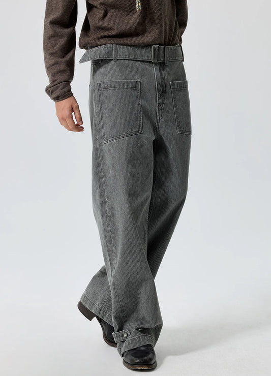 Belted Cargo Trousers