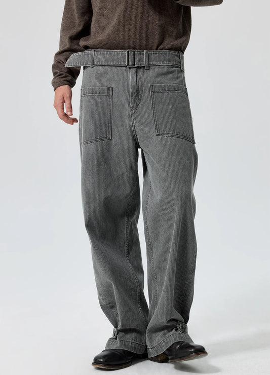 Belted Cargo Trousers