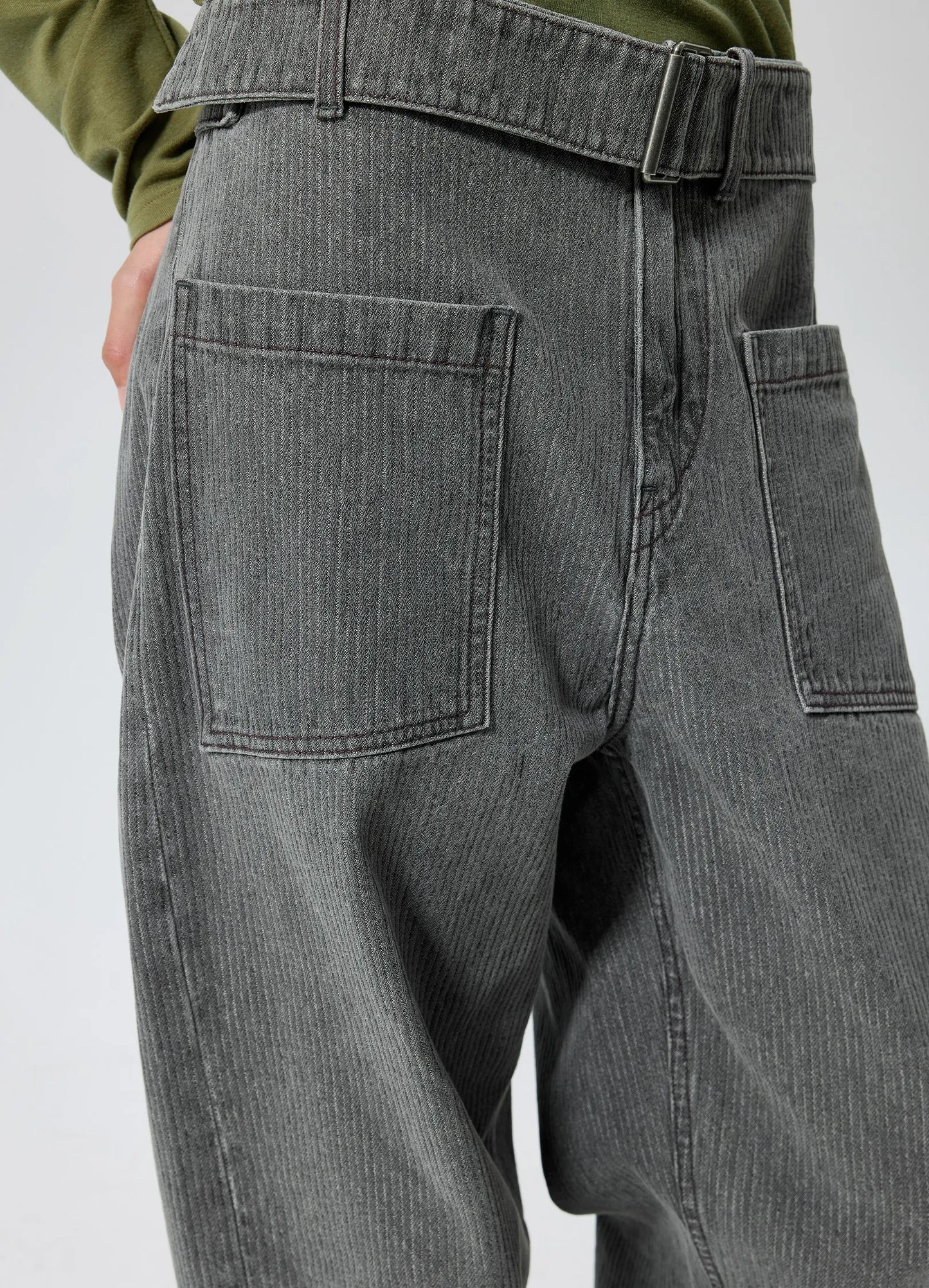 Belted Cargo Trousers