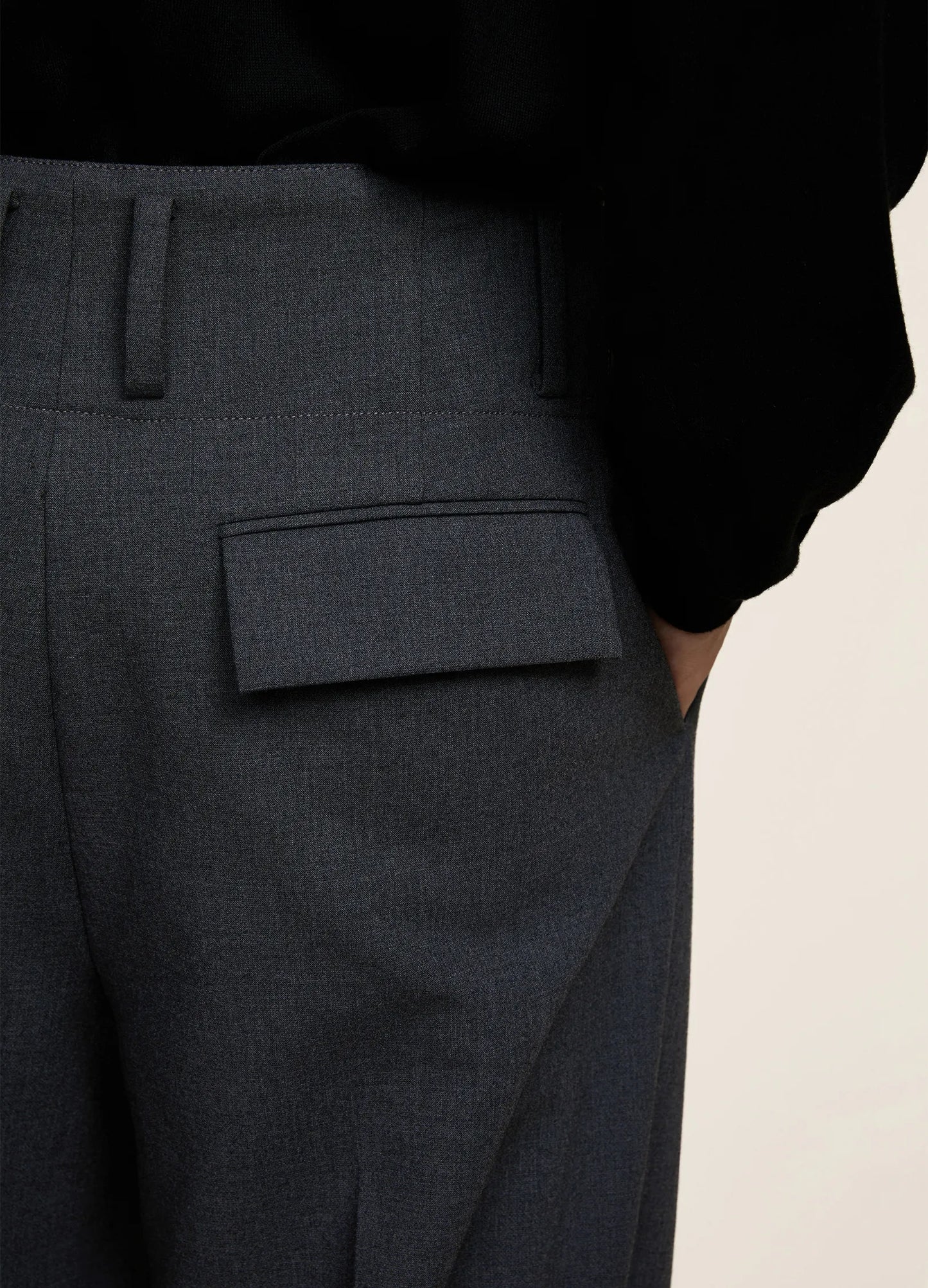 Belted Wide Chinos