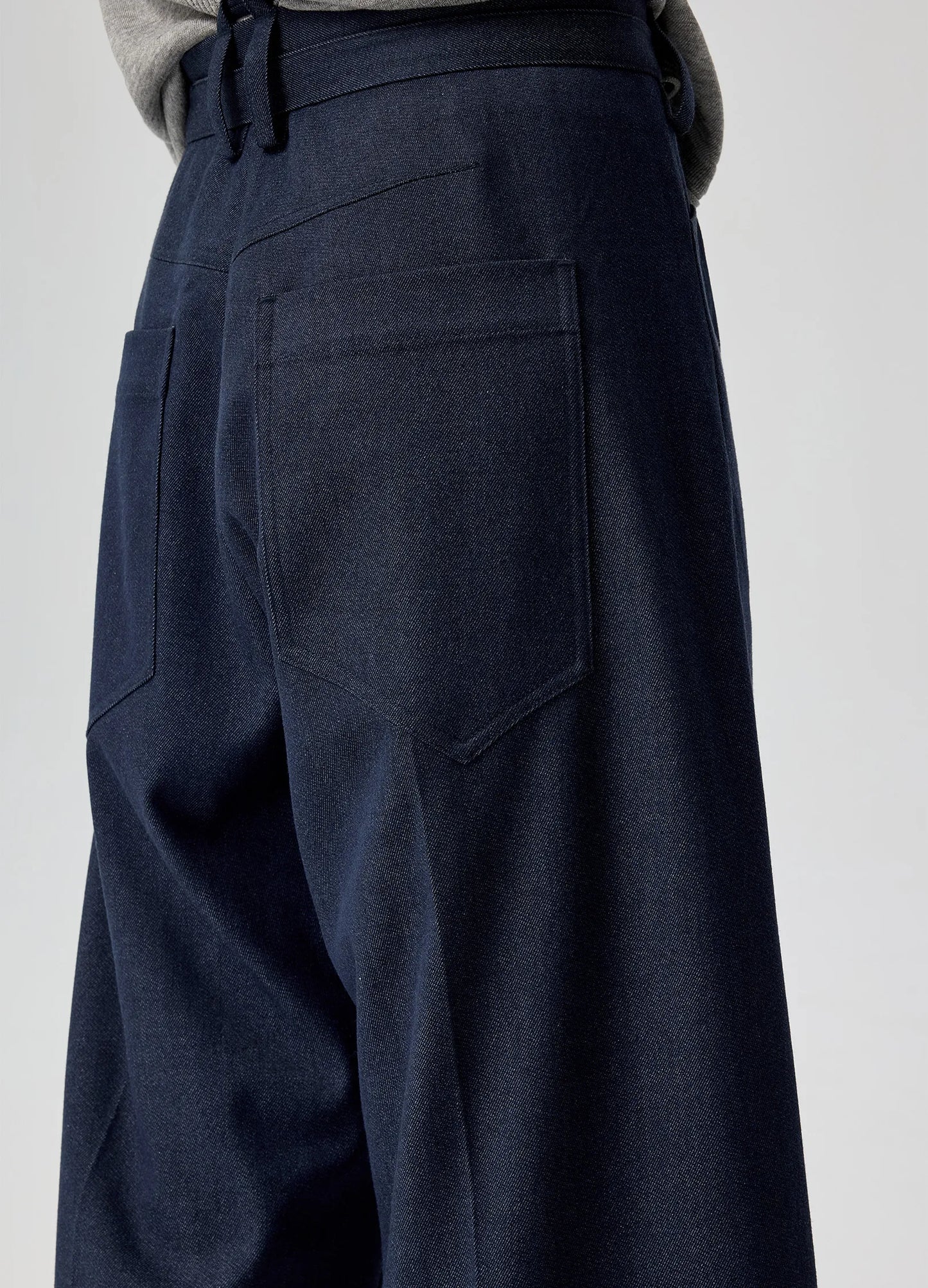 Belted Wool Trousers