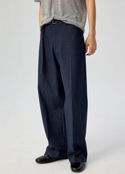 Belted Wool Trousers