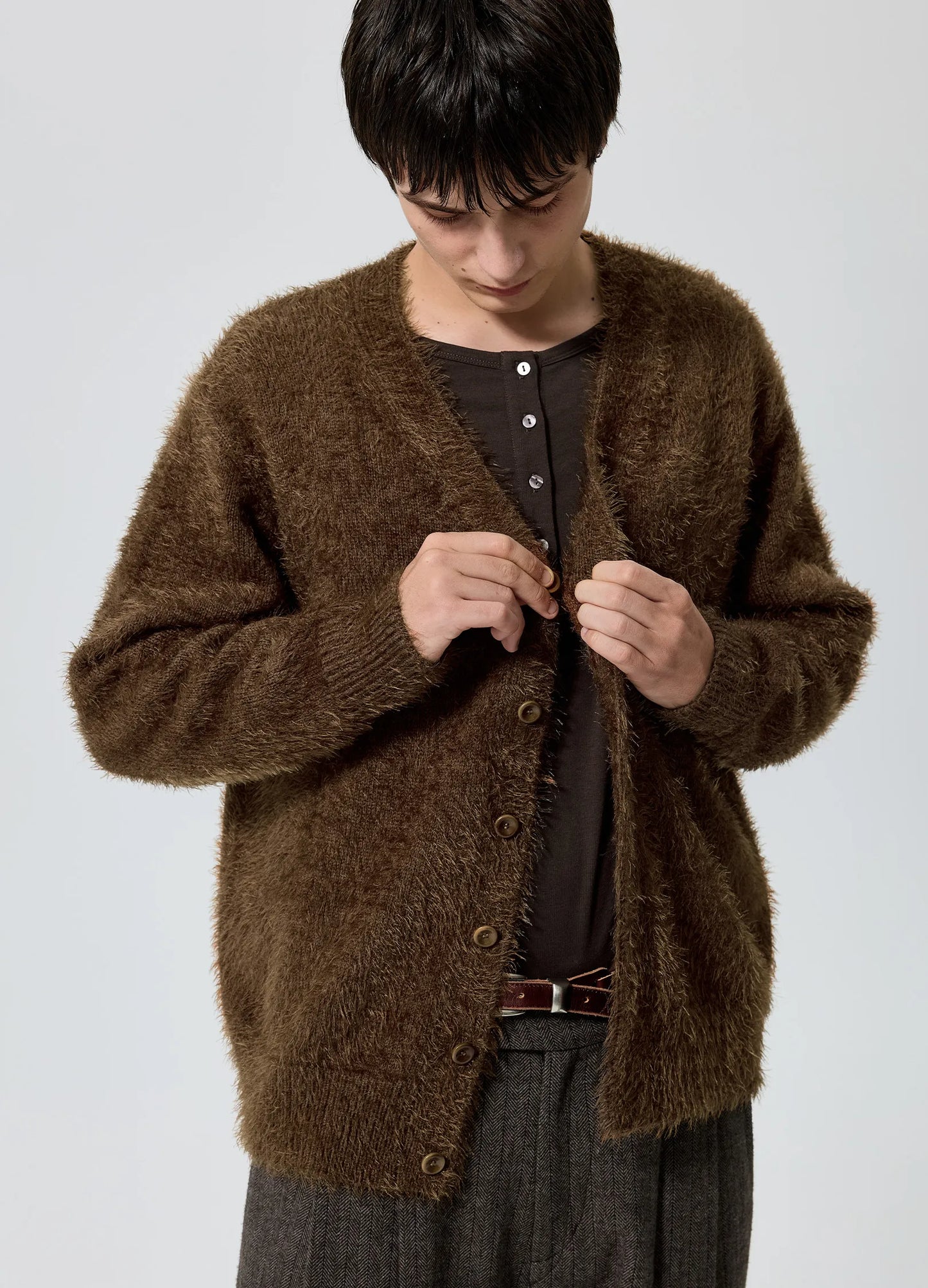 Brushed Wool Cardigan