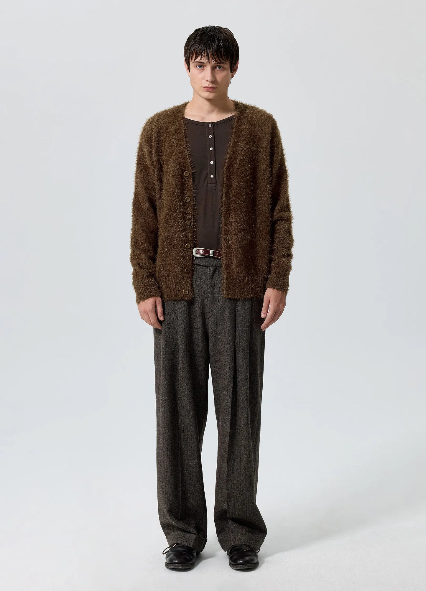 Brushed Wool Cardigan