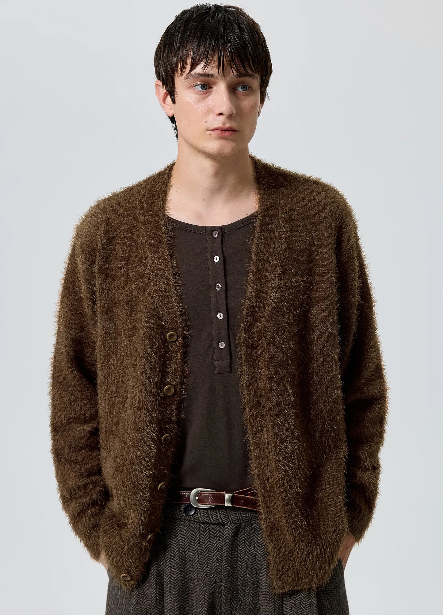 Brushed Wool Cardigan