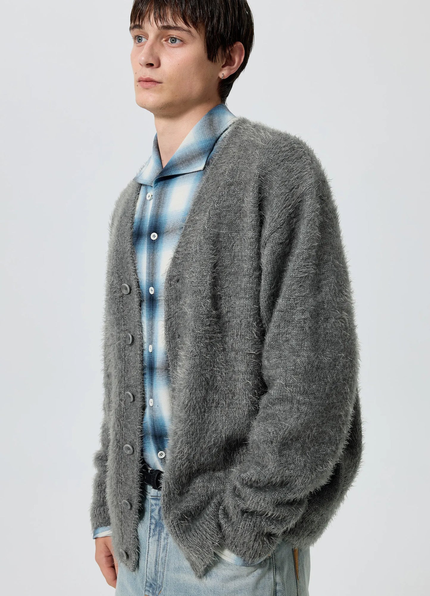 Brushed Wool Cardigan