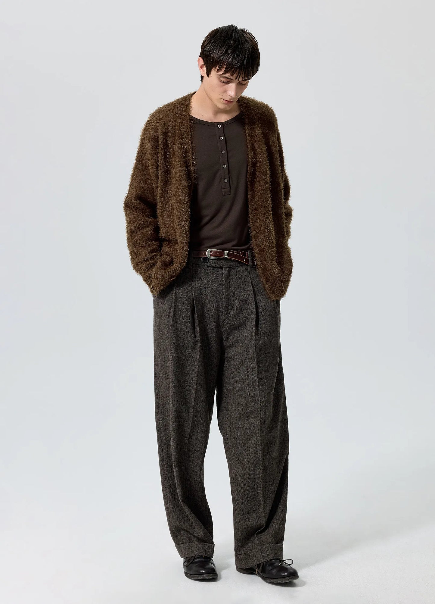 Brushed Wool Cardigan