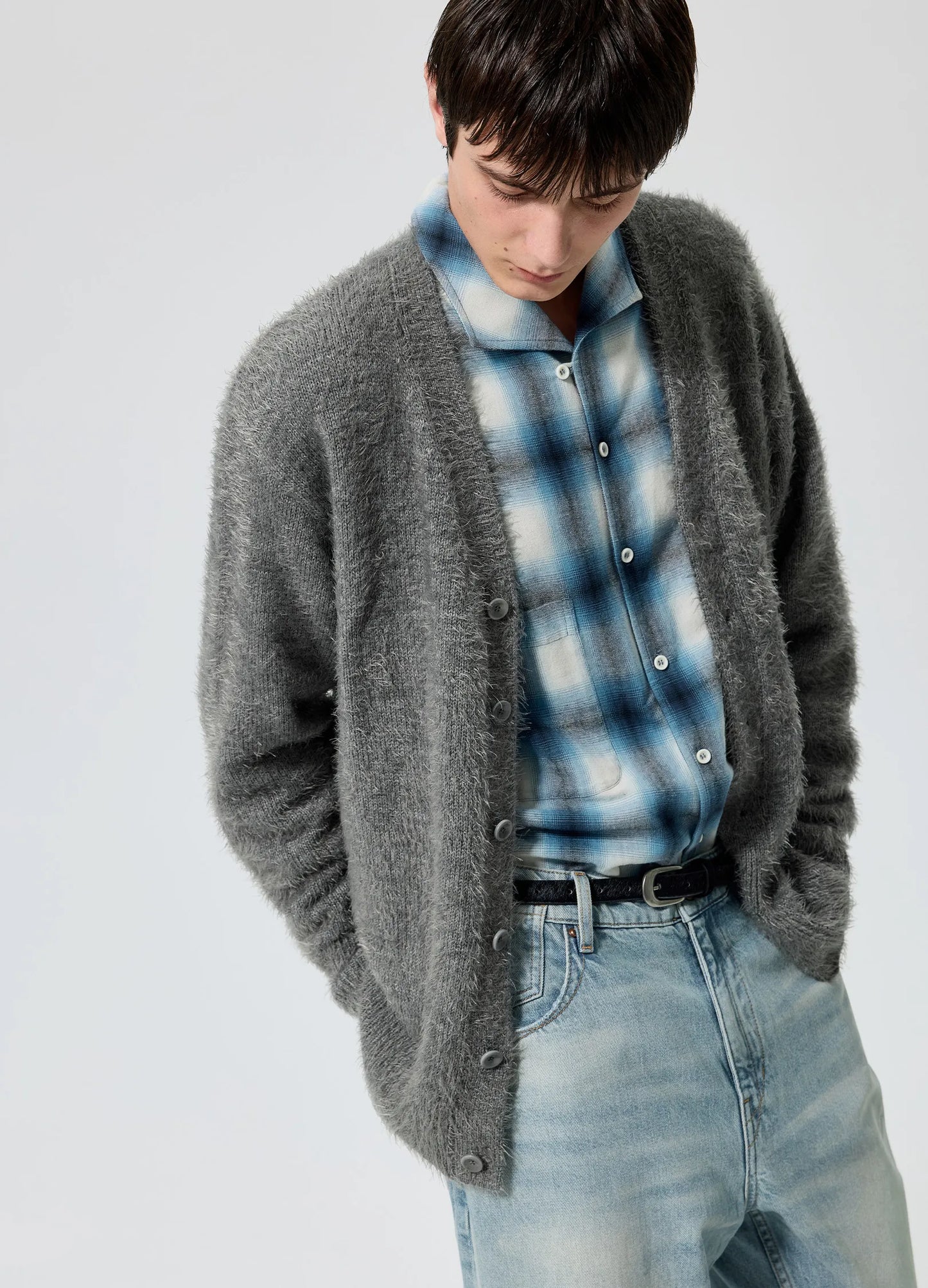 Brushed Wool Cardigan
