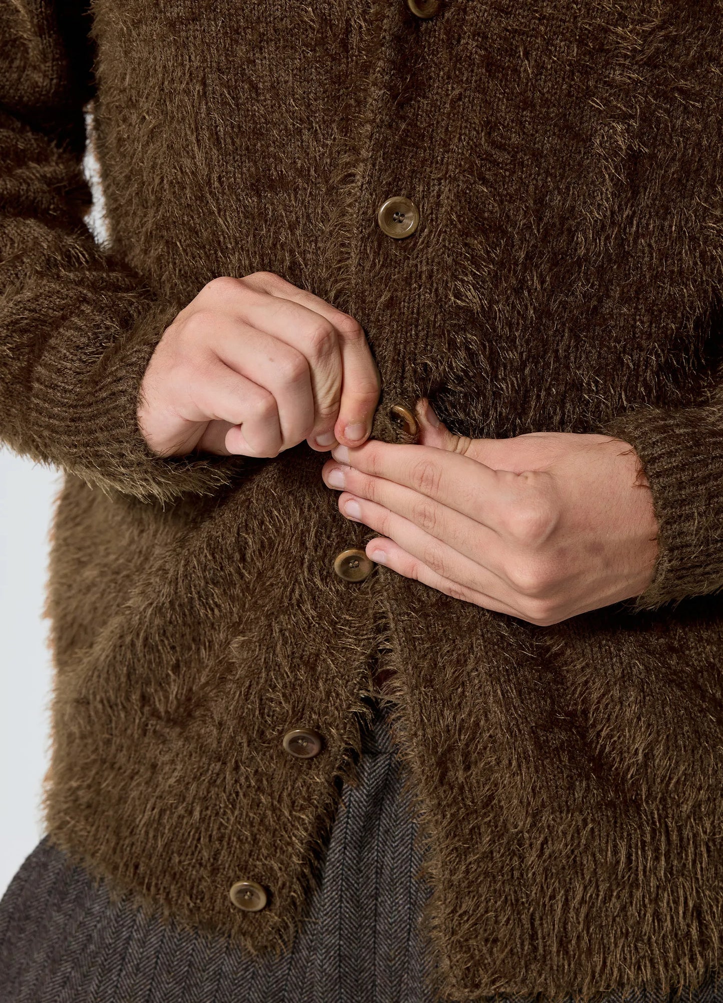 Brushed Wool Cardigan