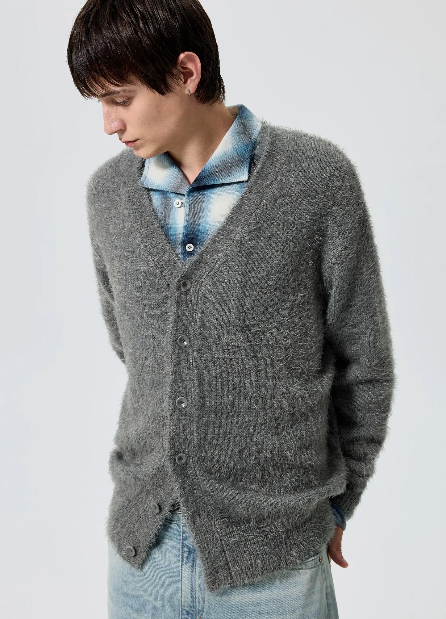 Brushed Wool Cardigan
