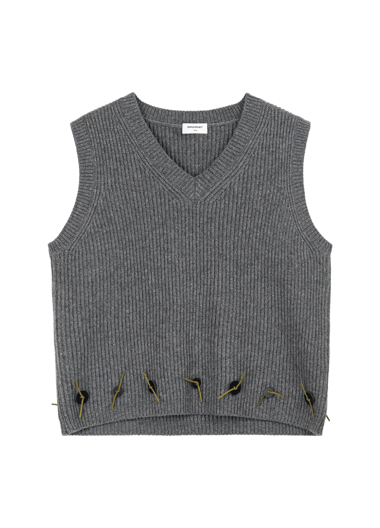 Button Detail Vest