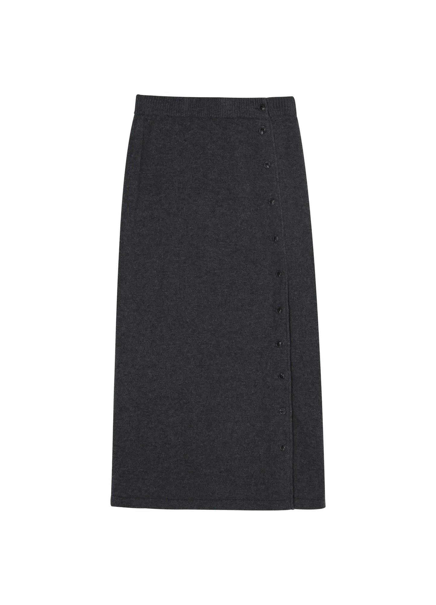 Button Knit Skirt