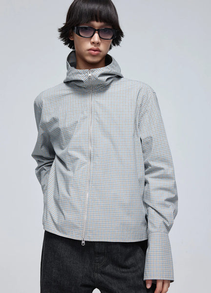 【THE MOZZ】Separd Wool Check Jacket CheckeredWindbreaker-zip-AW24-