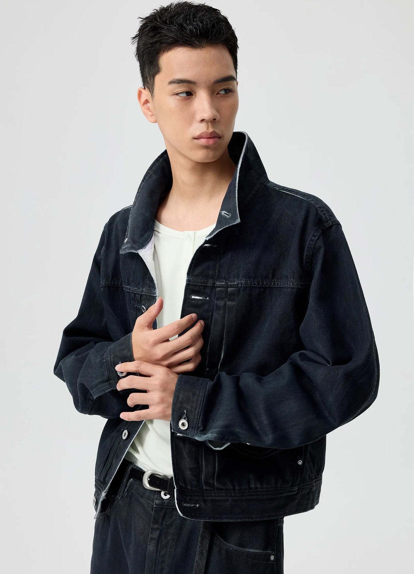 Coated Denim Jacket