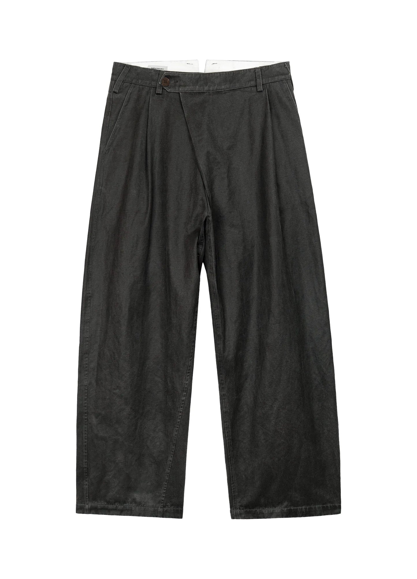 Coated Pleated Trousers