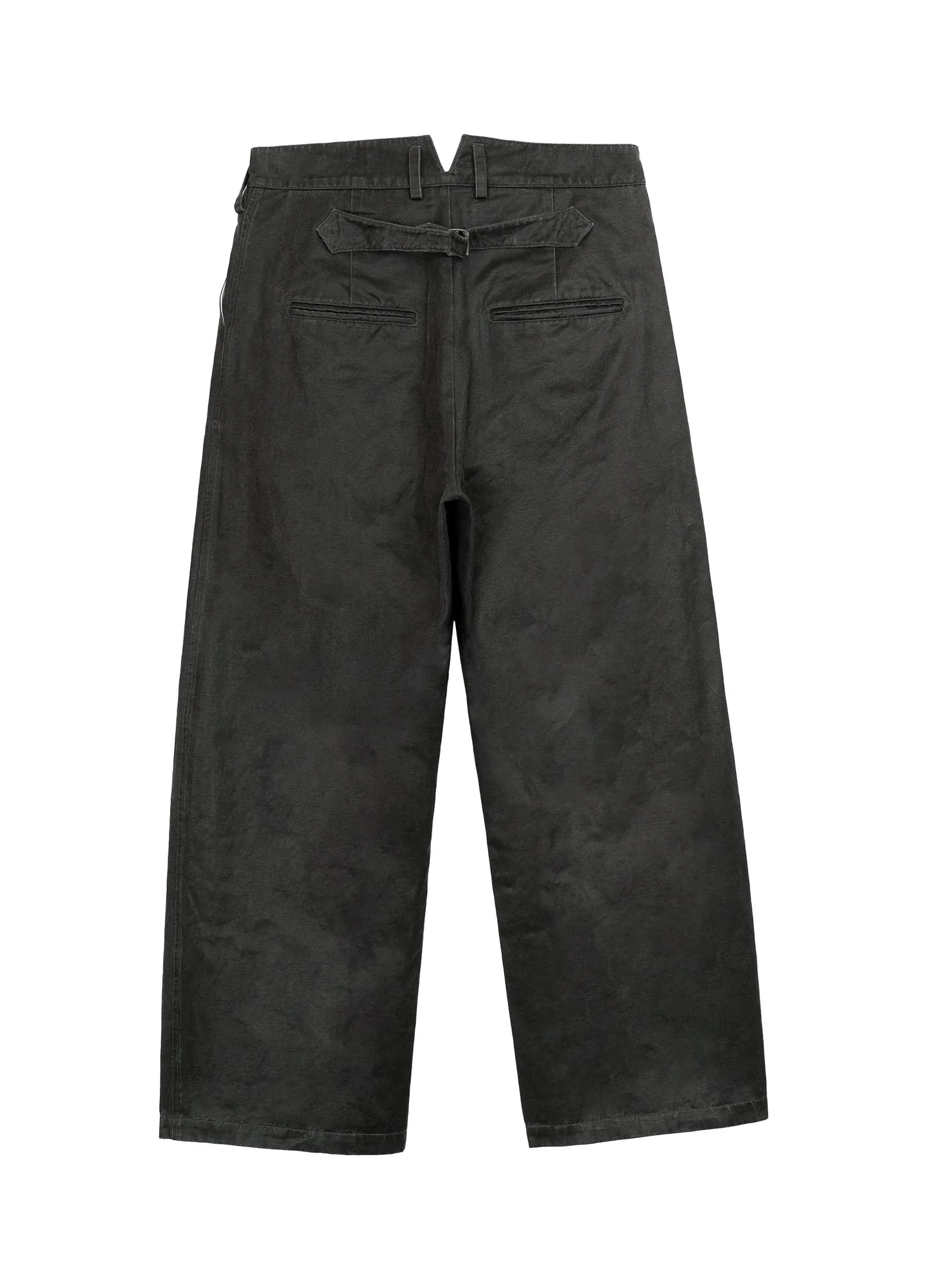 Coated Pleated Trousers