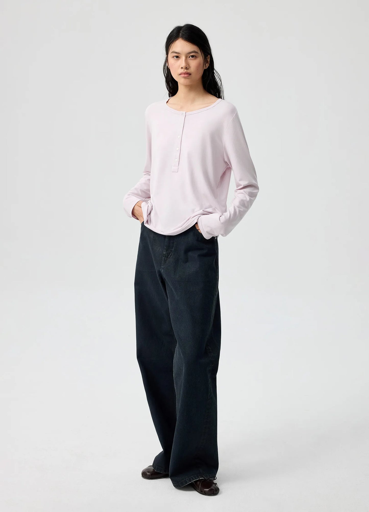 Coated Wide Denims