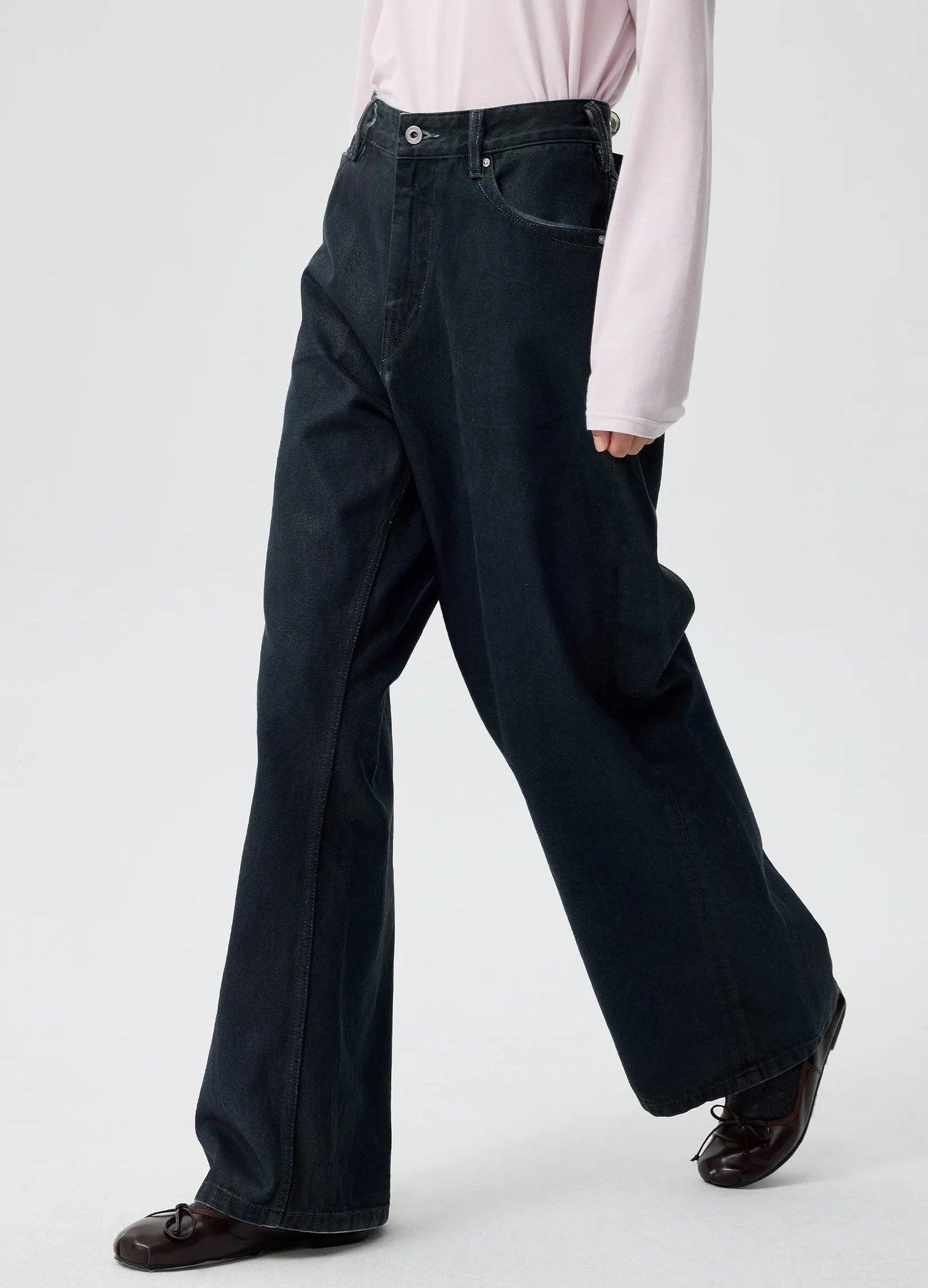 Coated Wide Denims