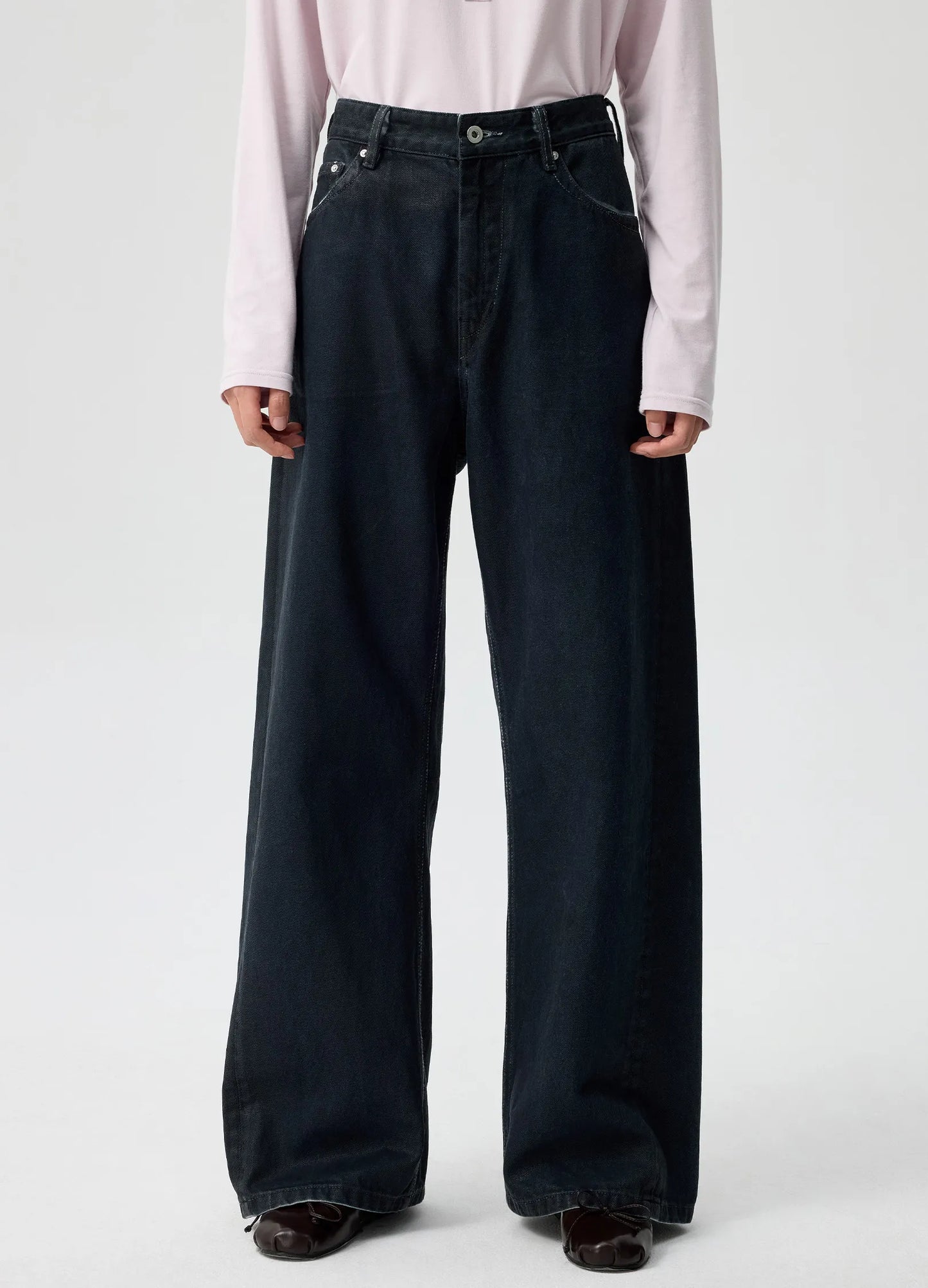 Coated Wide Denims