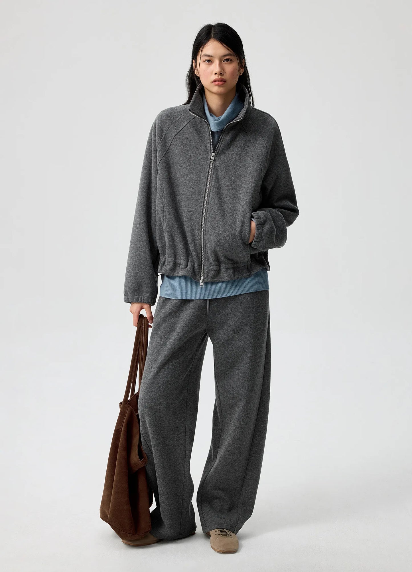 Coco Ruffled Zip Hoodie