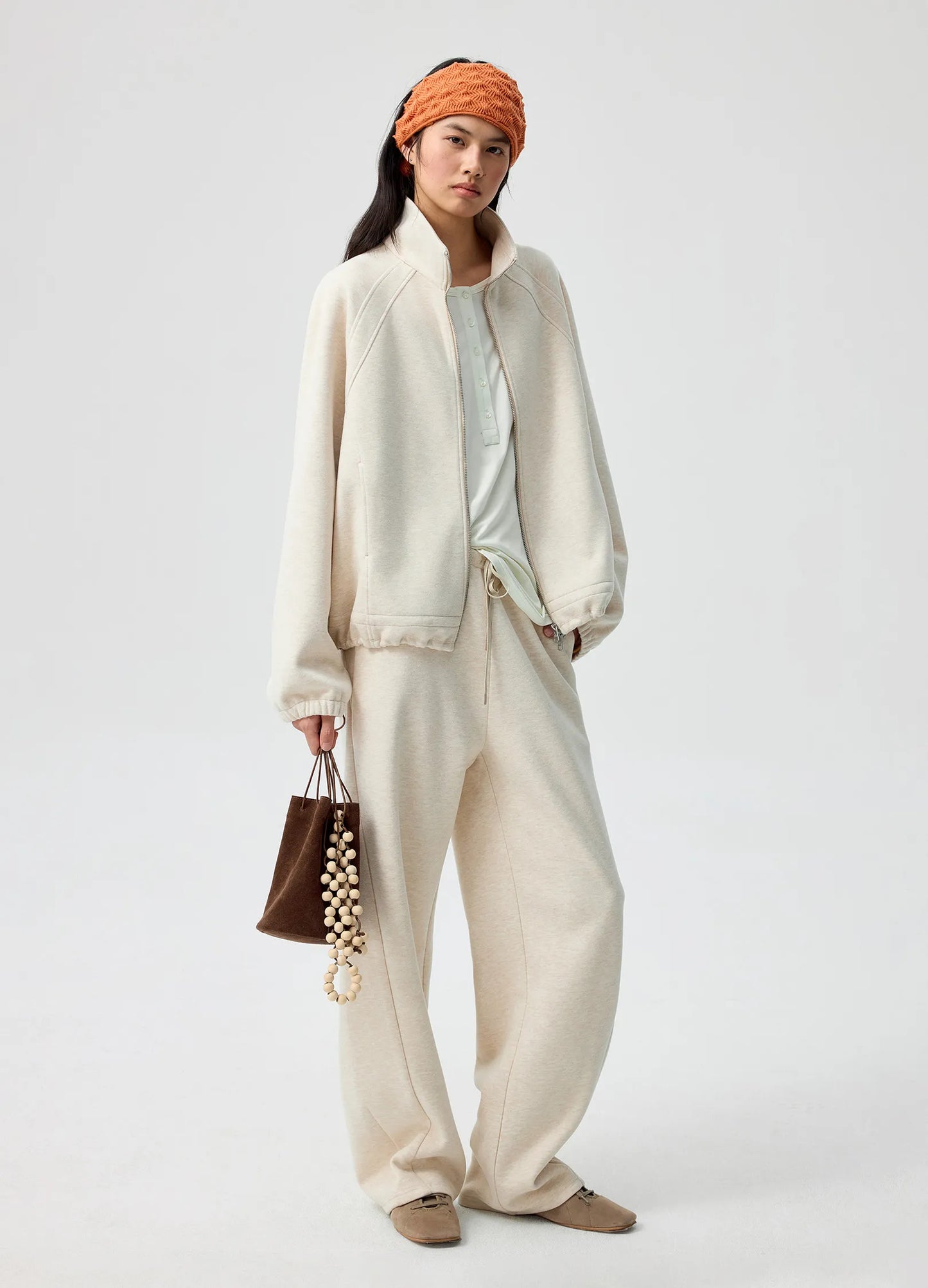 Coco Ruffled Zip Hoodie