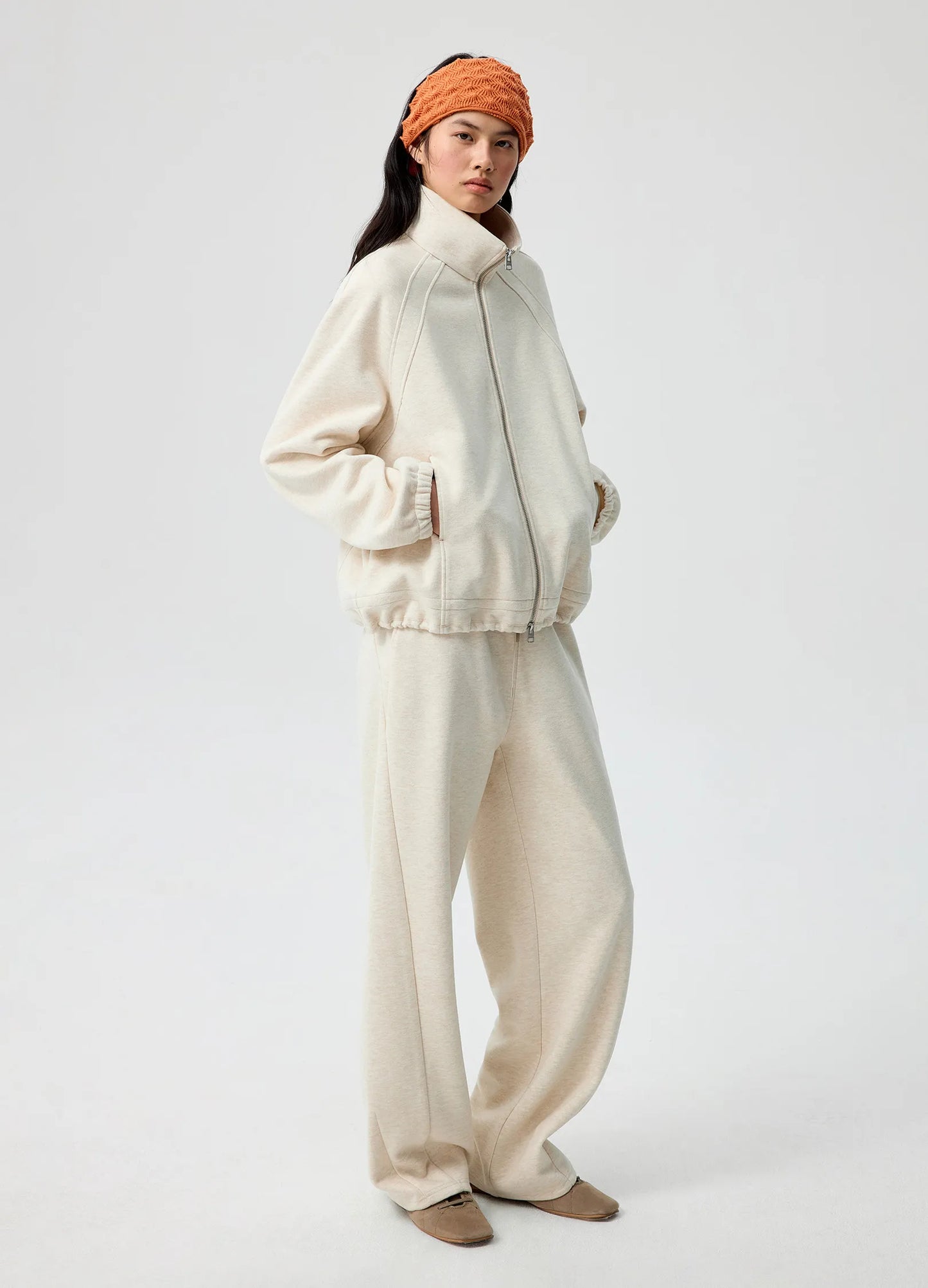 Coco Ruffled Zip Hoodie