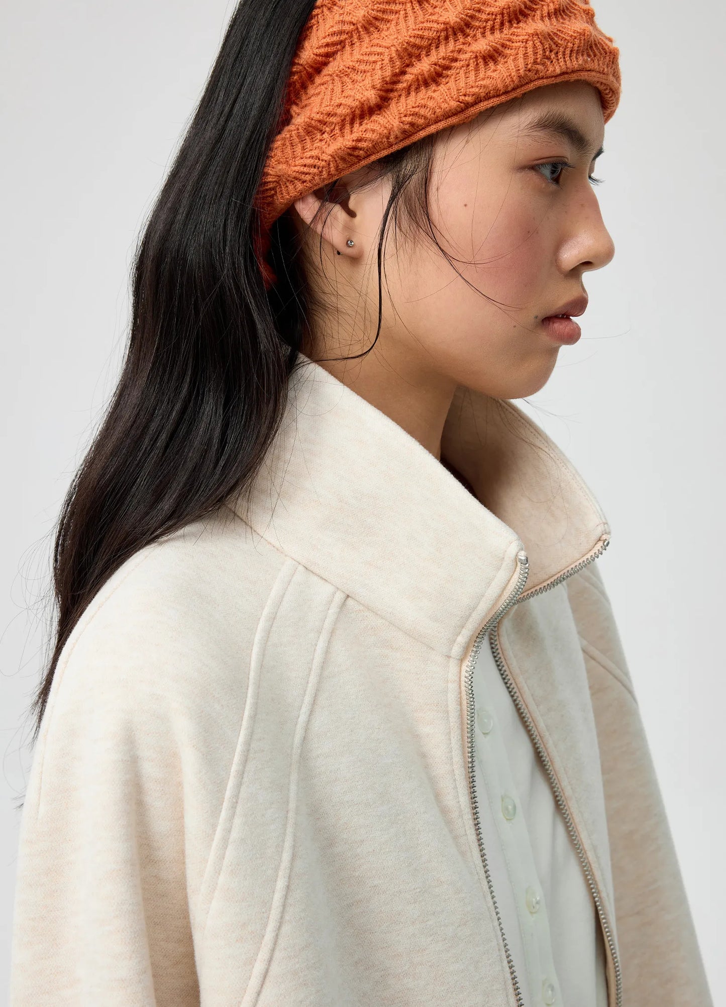 Coco Ruffled Zip Hoodie