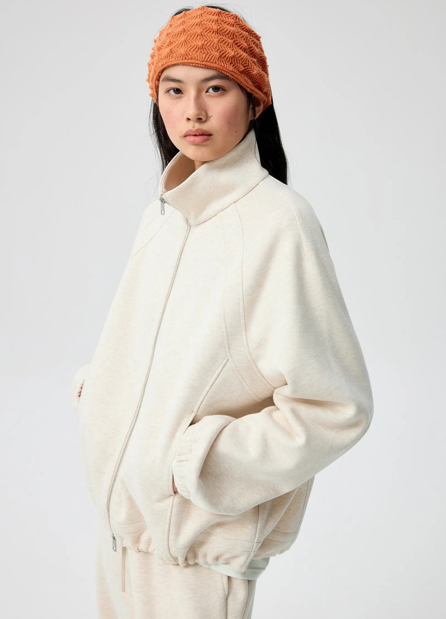 Coco Ruffled Zip Hoodie