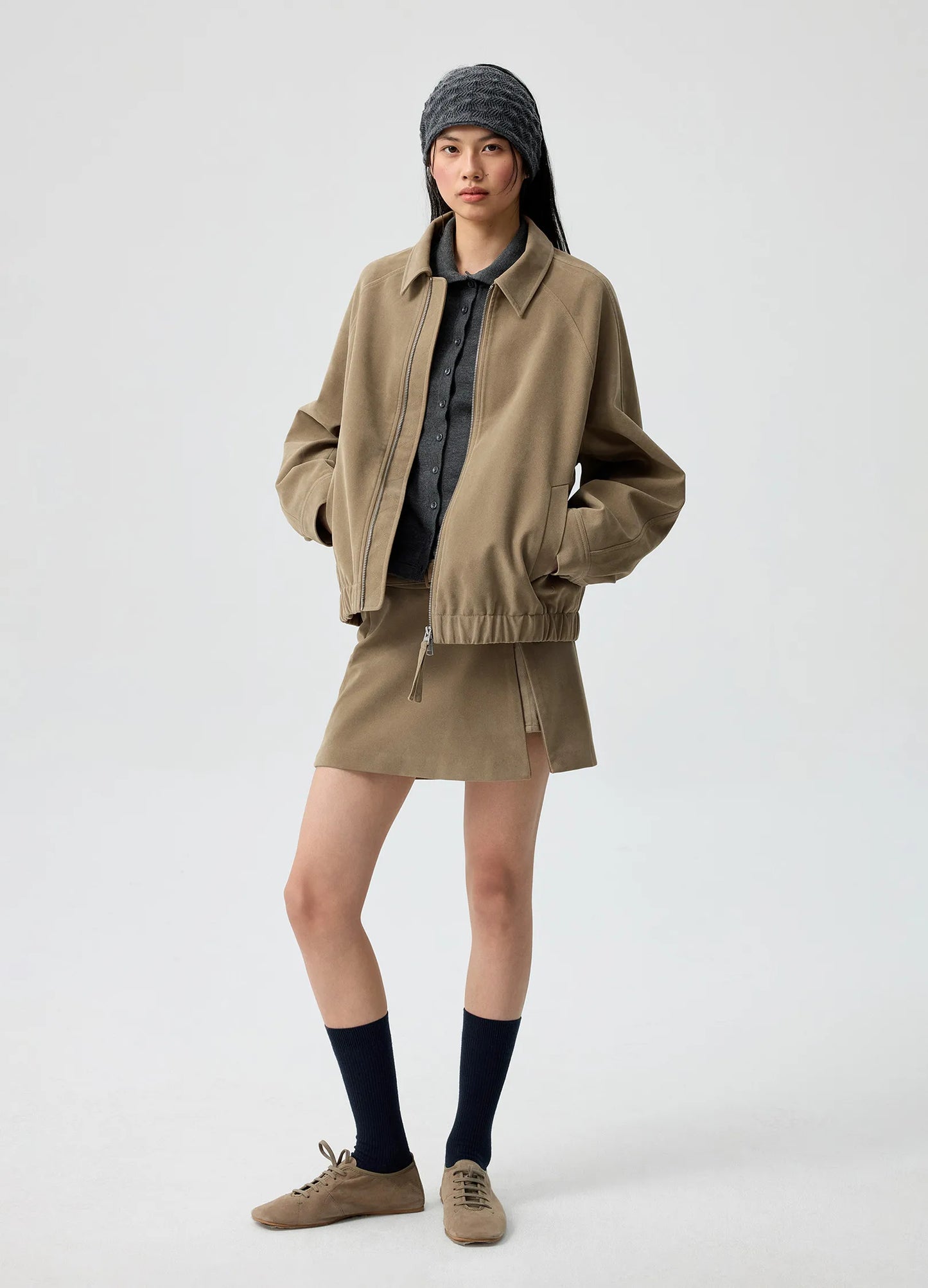 Coco Suede Miniskirt