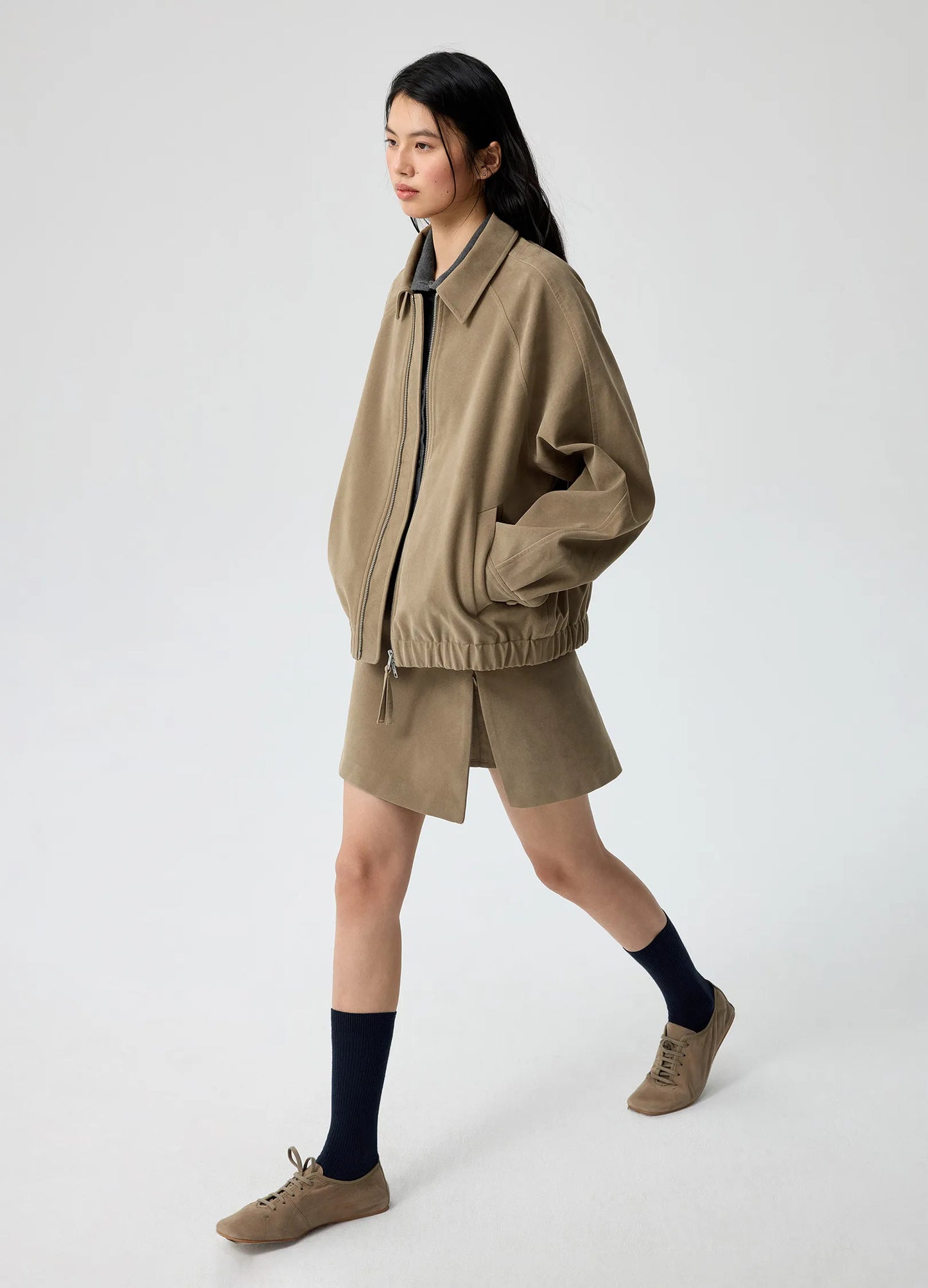 Coco Suede Miniskirt