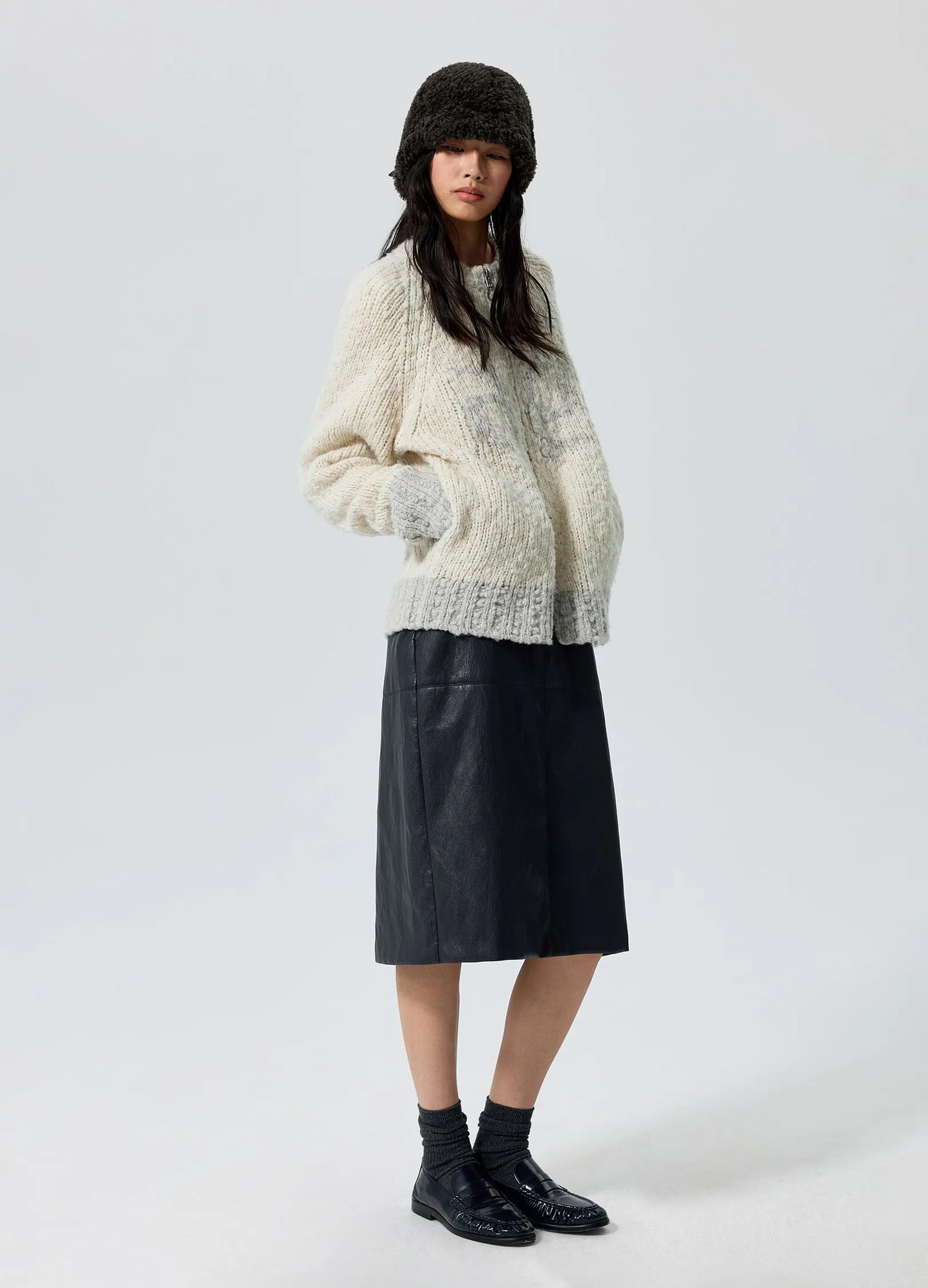 Color Block Cardigan