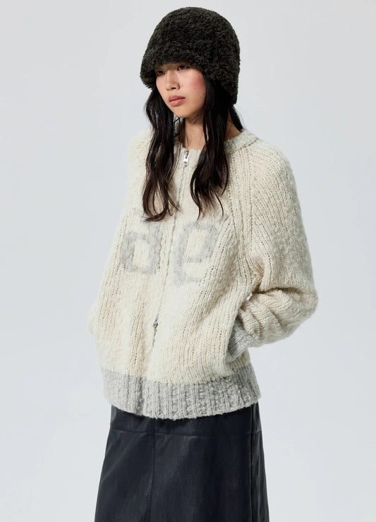 Color Block Cardigan