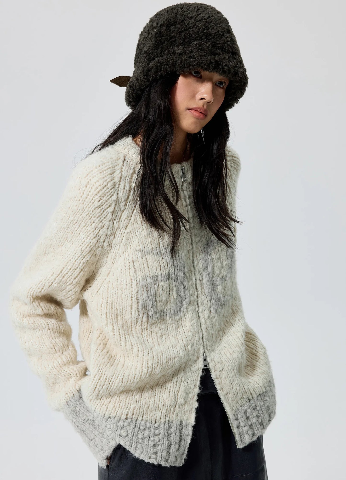 Color Block Cardigan