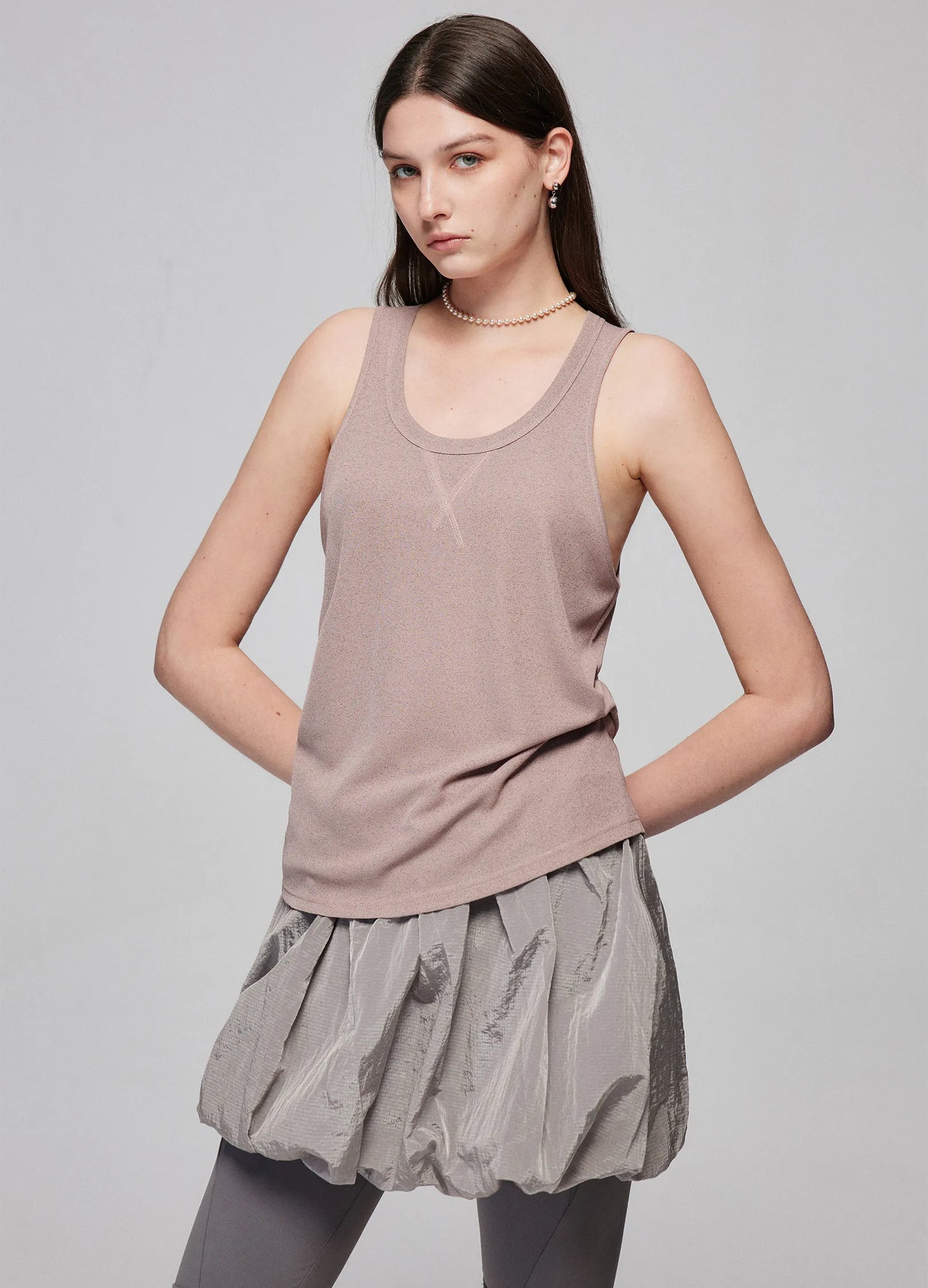 Contrast Knitted Tank