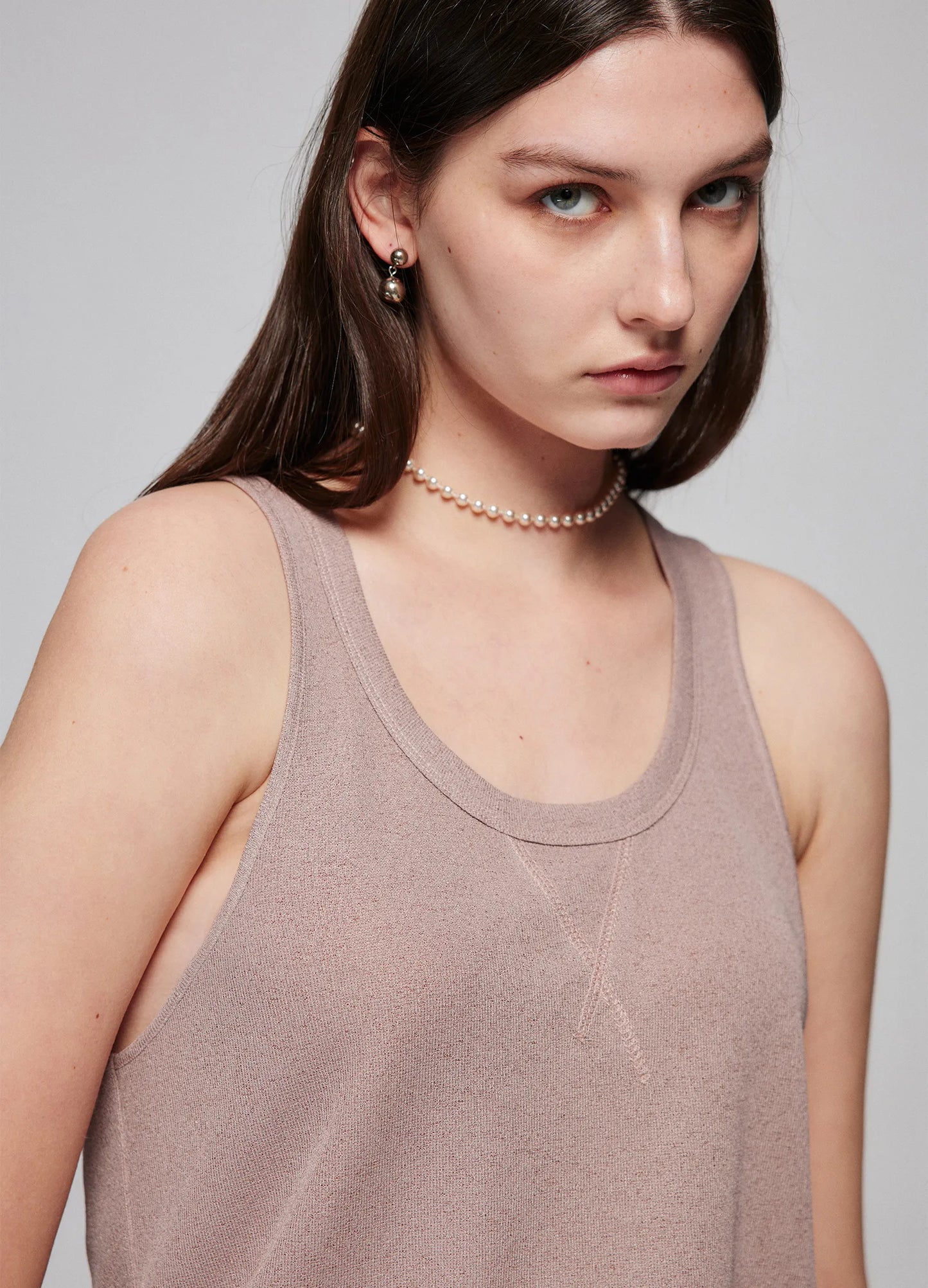Contrast Knitted Tank